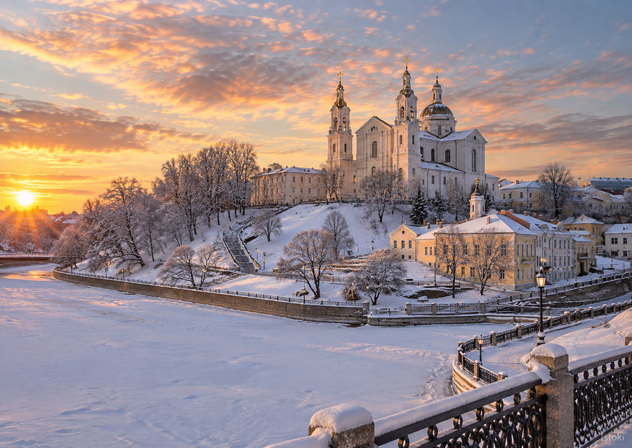 Волшебство зимних белорусских городов